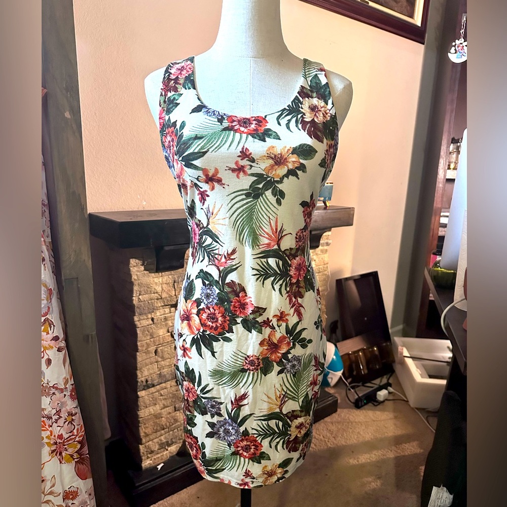 Good condition floral mini dress
